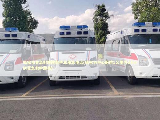 哈密市非急救转院救护车租车电话(哈密市中心医院1公里内24小时紧急救护服务)